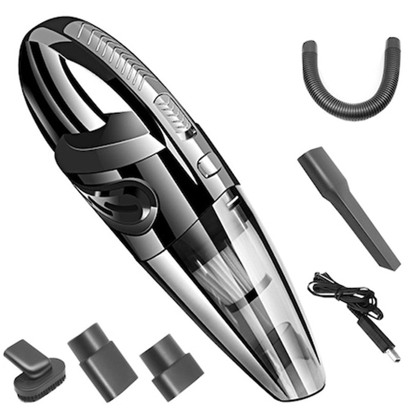 Aspirator auto, 120W, filtru HEPA, reincarcabil USB, acumulator 2000mAh, cablu 100 cm - imagine 15